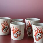 Flaming dice mug - Image 2
