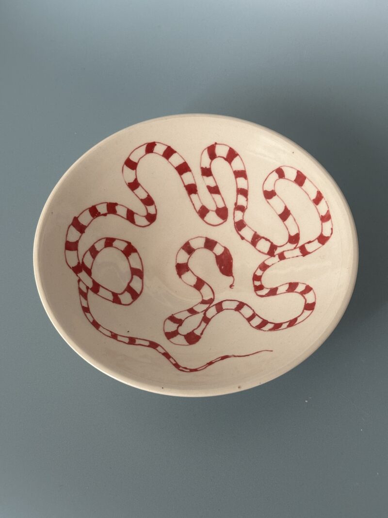 Red snake bowl - Image 3