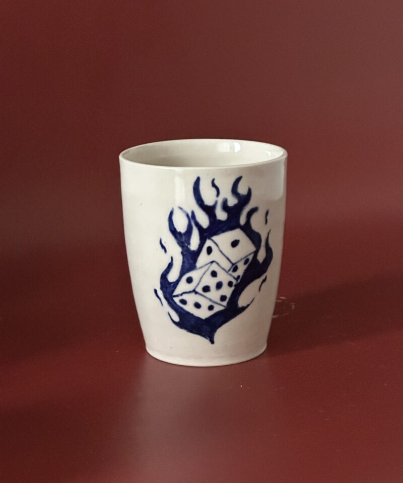Flaming Dice Cup